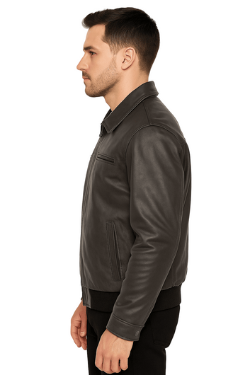 Onyx Luxe Aviator Jacket