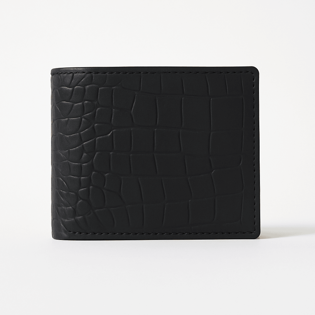 Croco Noir Prestige Wallet