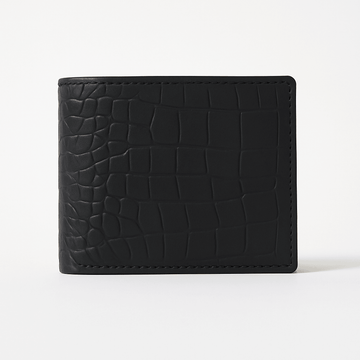 Croco Noir Prestige Wallet
