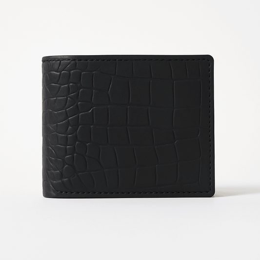 Croco Noir Prestige Wallet