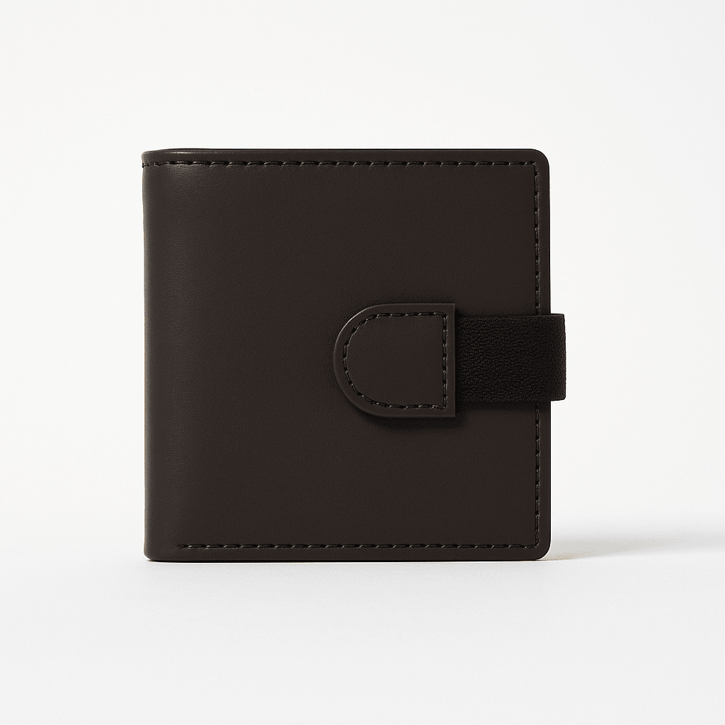 Espresso Lock Leather Wallet