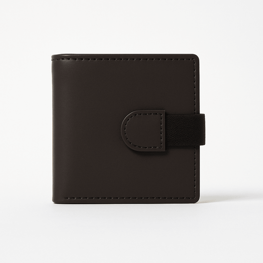 Espresso Lock Leather Wallet