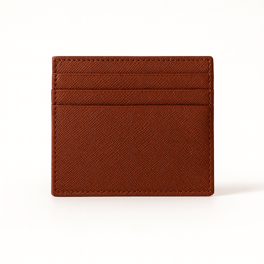 Cognac Luxe Card Holder