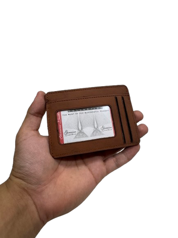 Cognac ID Luxe Card Holder